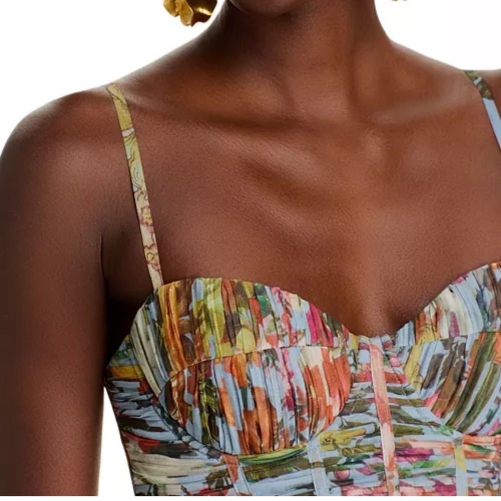 Pleated Floral Maxi Dress by Aqua Bloomingdales - Picture 7 of 8